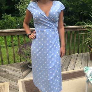 J. Crew Polka Dot Wrap Dress